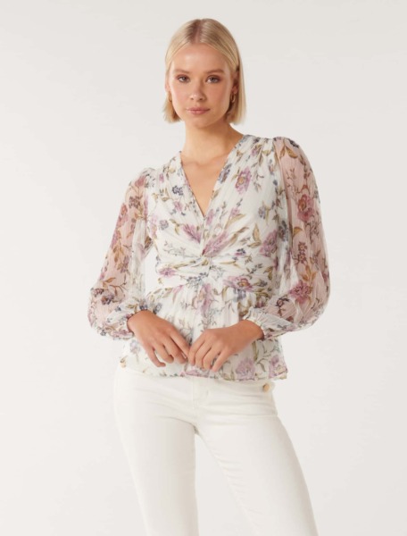Women Blouse Florals by Ever New GOOFASH