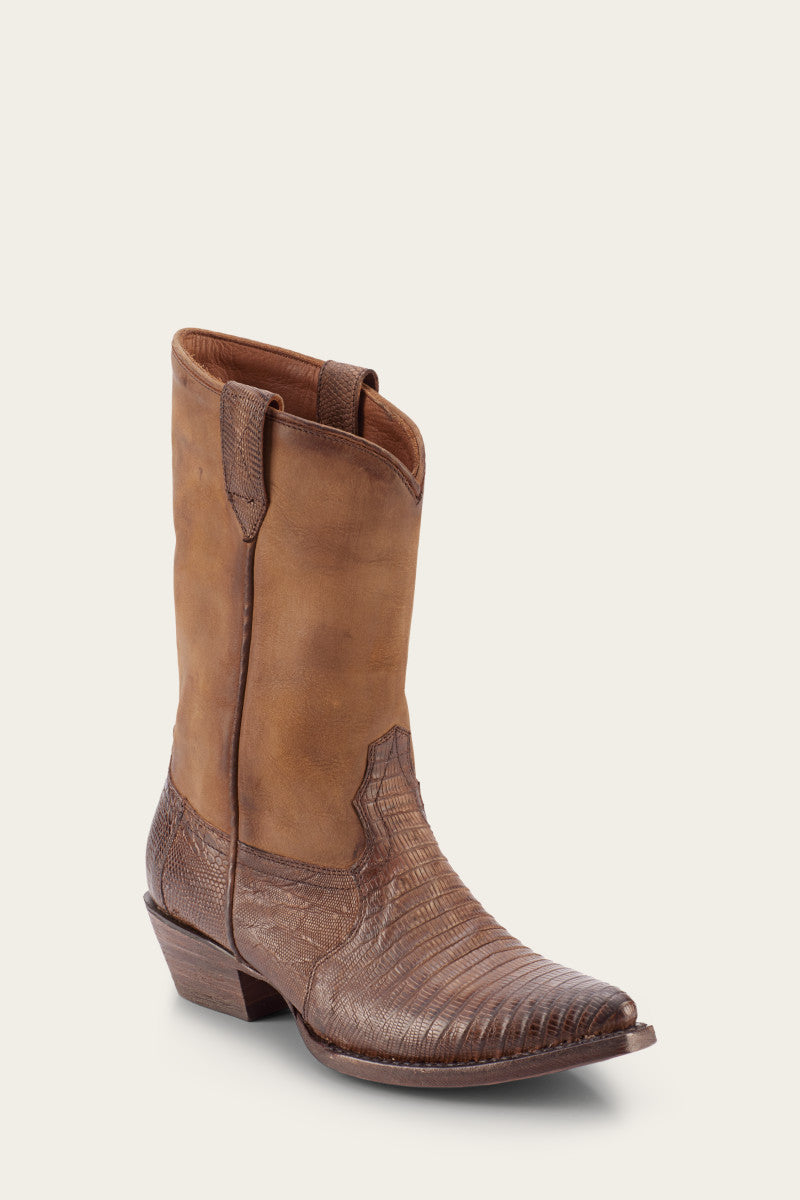 Women Brown Cowboy Boots Frye GOOFASH