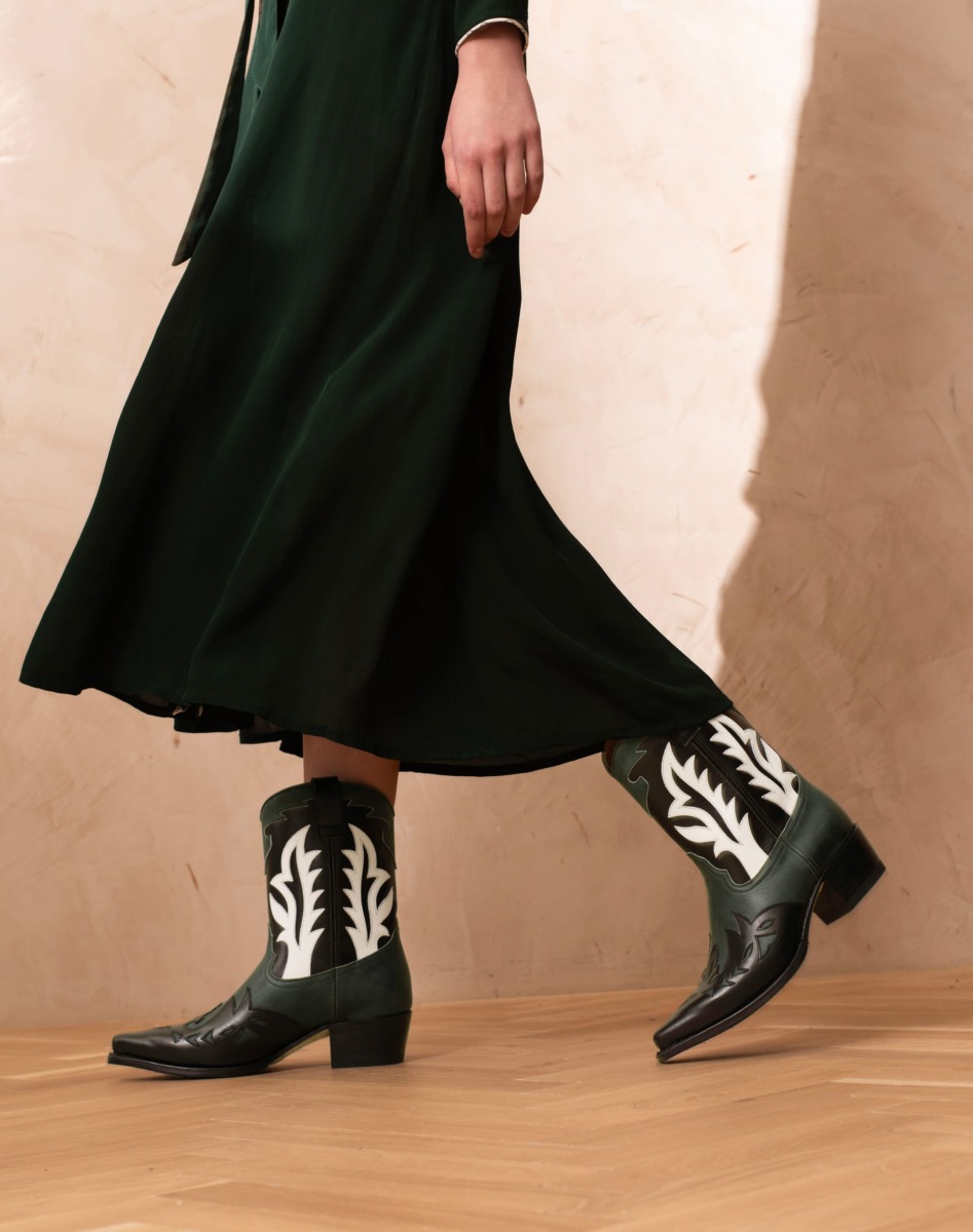 Women Cowboy Boots Black - Brora GOOFASH