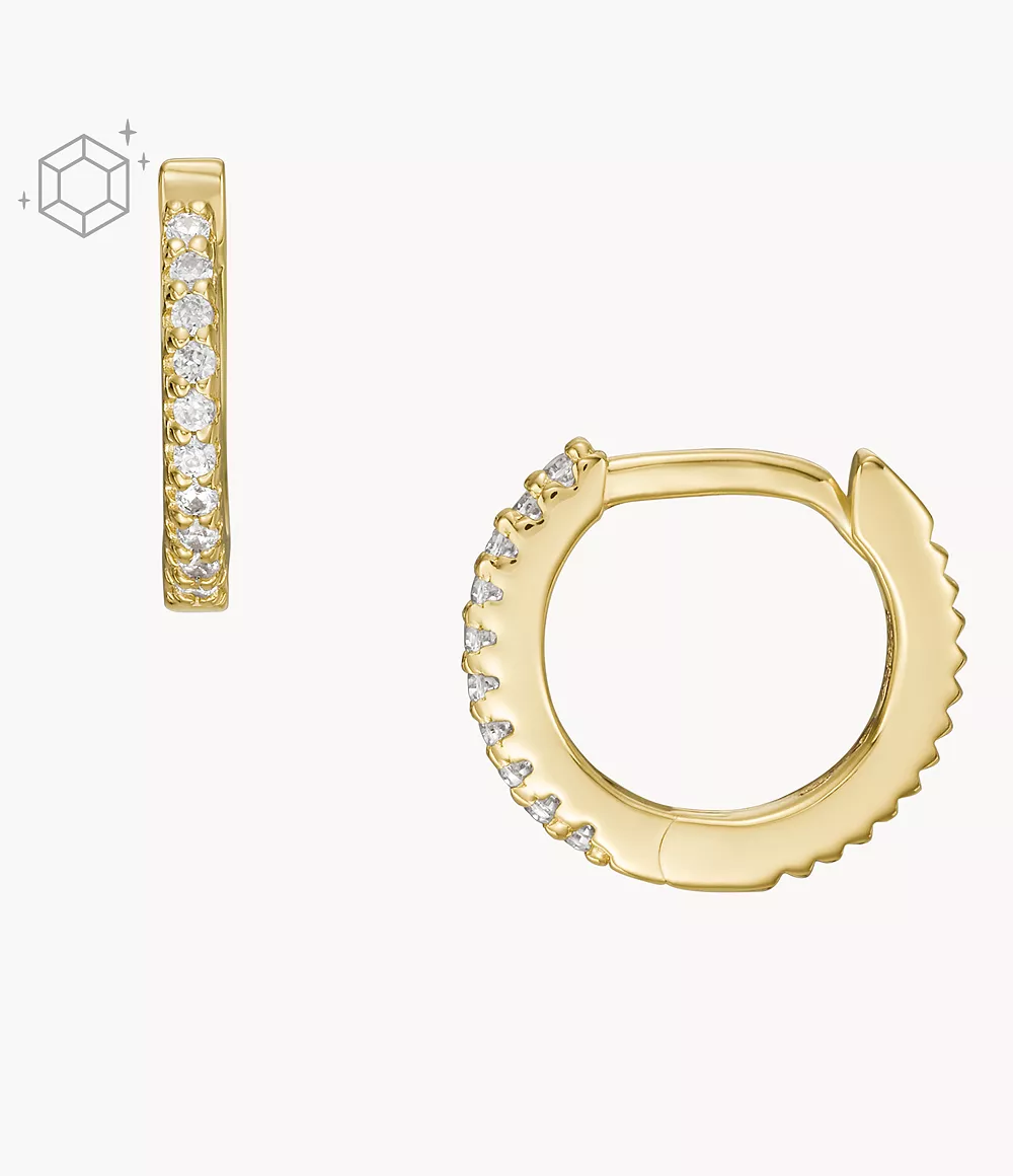 Women Gold Earrings - Fossil GOOFASH