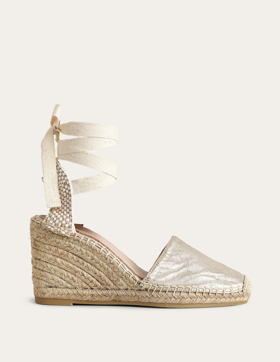 Women Gold Wedges from Boden GOOFASH