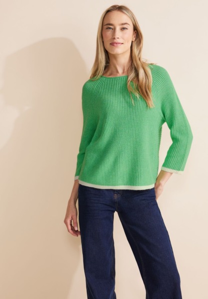 Women Green Sweater - Street One GOOFASH