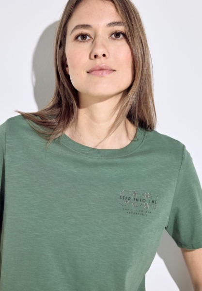 Women Green T-Shirt from Cecil GOOFASH
