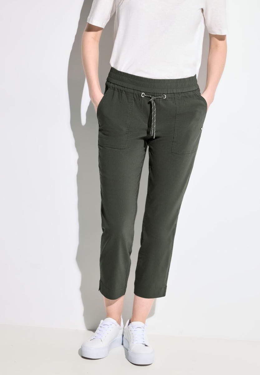 Women Green Trousers at Cecil GOOFASH