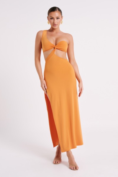 Women Maxi Dress Orange from Meshki GOOFASH