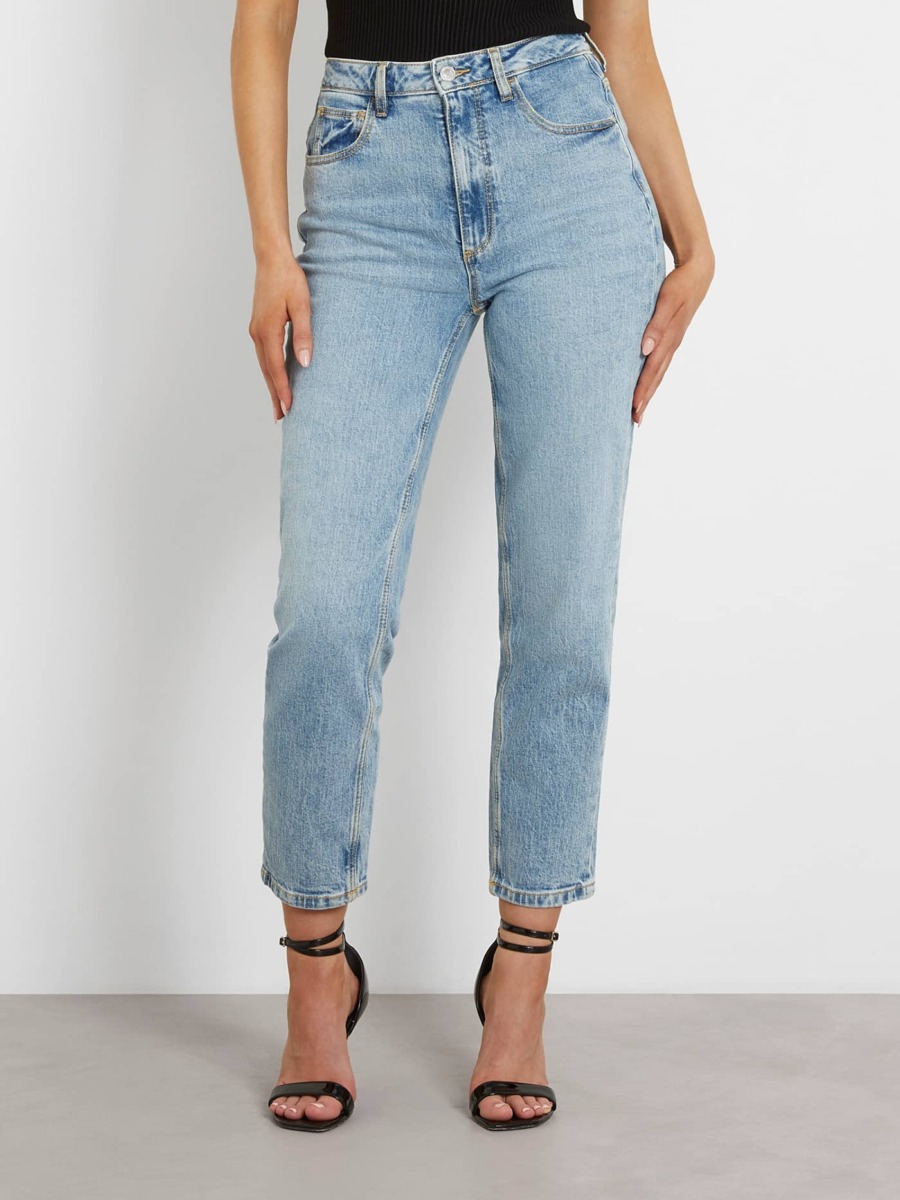 Women Mom Jeans in Blue - Guess GOOFASH