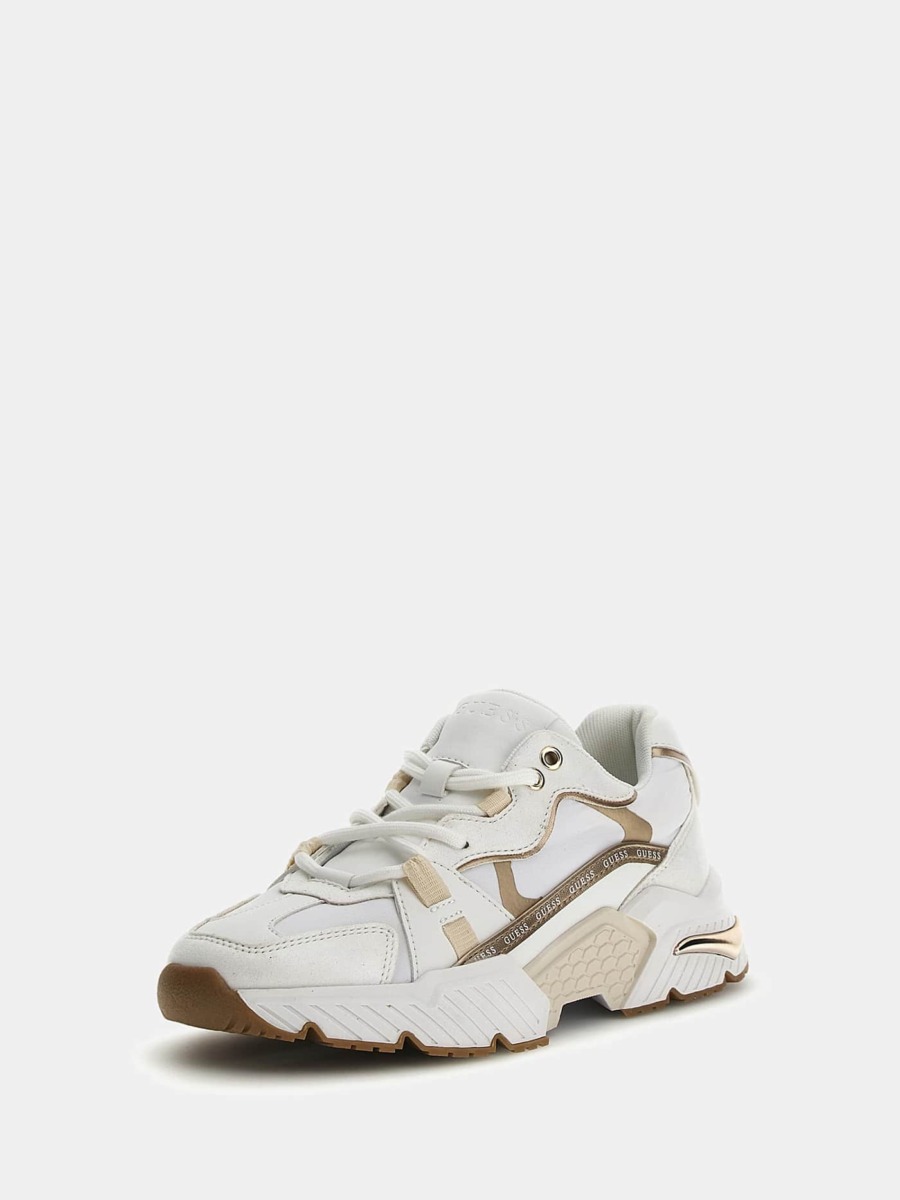 Women Running Shoes in White from Guess GOOFASH