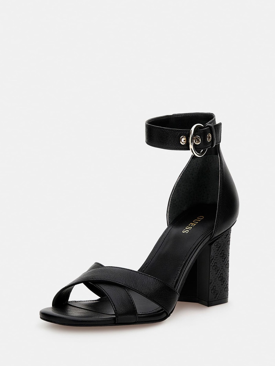 Women Sandals Black - Guess GOOFASH