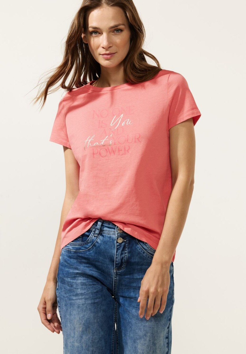 Women T-Shirt - Pink - Street One GOOFASH
