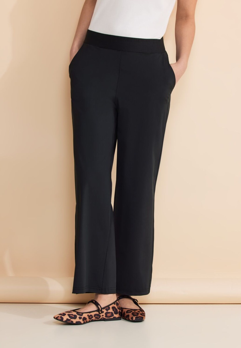 Women Trousers Black from Street One GOOFASH