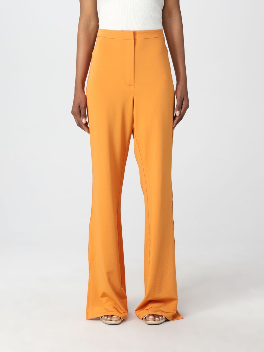 Women Trousers Orange Remain - Giglio GOOFASH