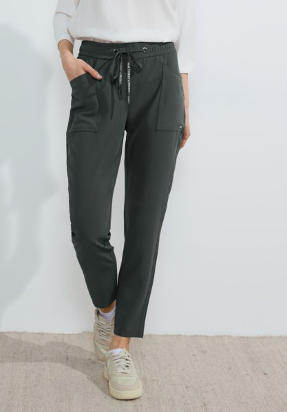 Women Trousers in Green Cecil GOOFASH