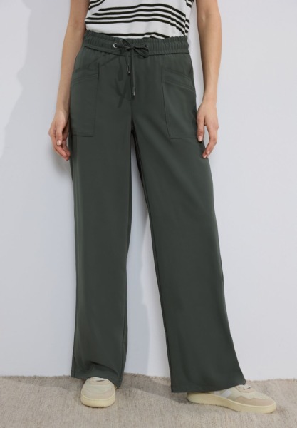 Women Trousers in Green - Cecil GOOFASH