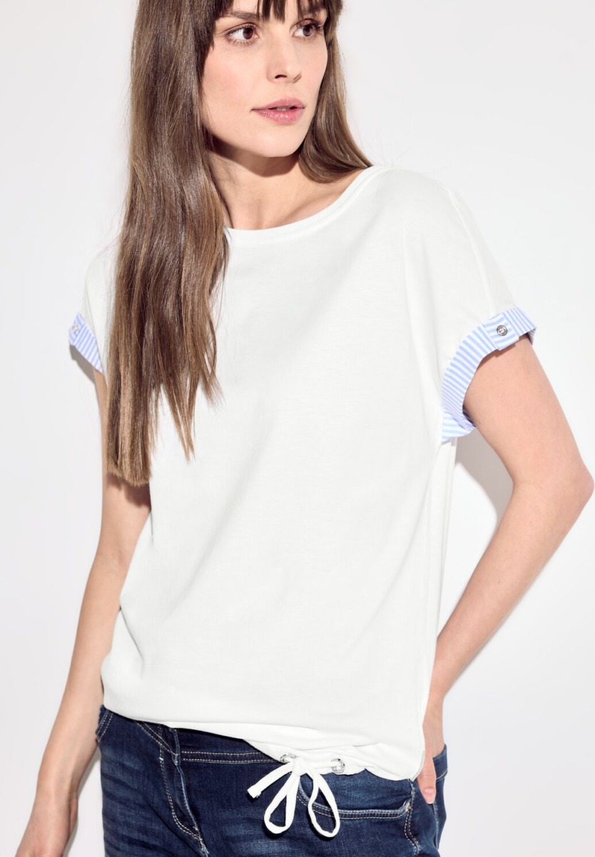 Women White - T-Shirt - Cecil GOOFASH