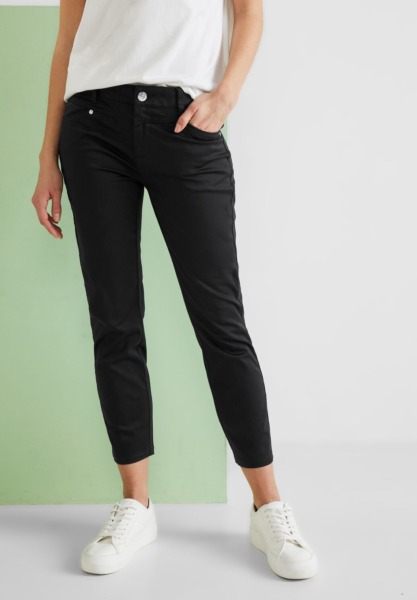 Womens Black Trousers by Street One GOOFASH