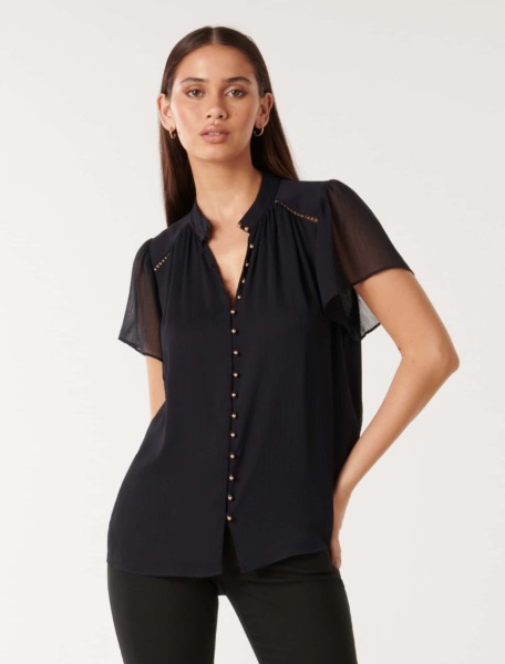 Women's Blouse Blue by Ever New GOOFASH