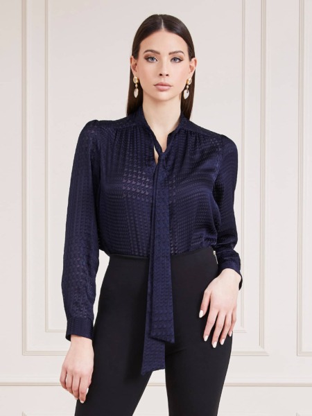 Women's Blouse in Blue Guess GOOFASH