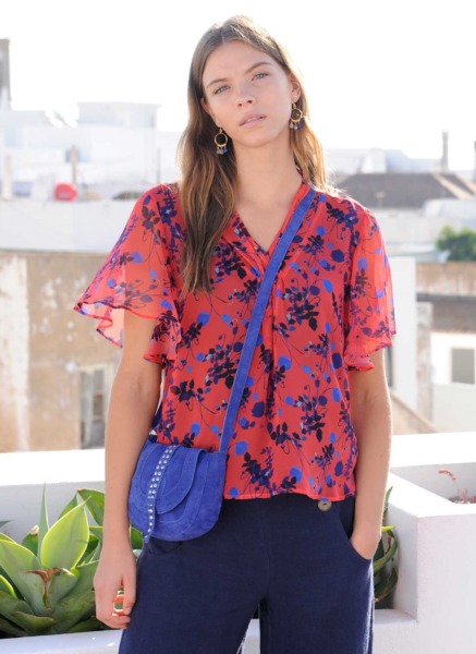Women's Blouse in Florals from Brora GOOFASH