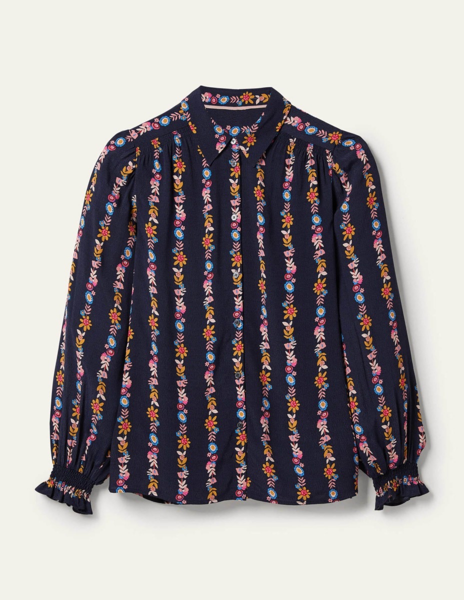 Womens Blue Blouse from Boden GOOFASH