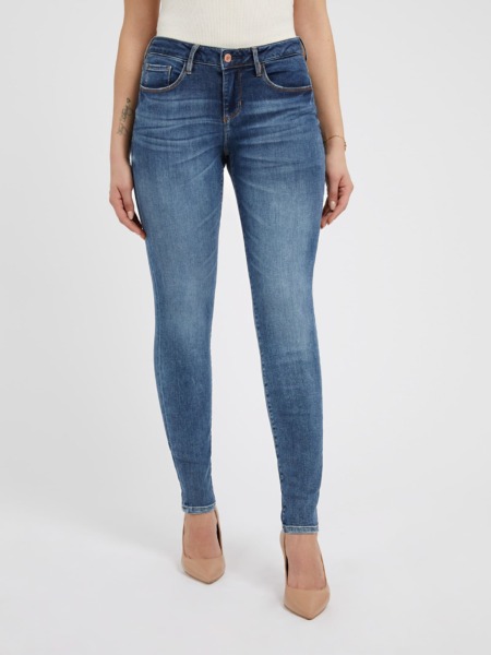 Women's Blue Skinny Jeans - Guess GOOFASH