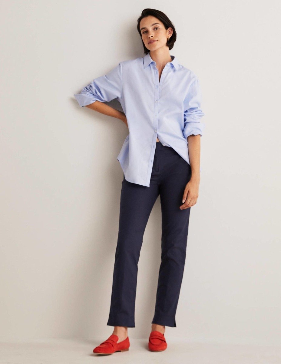 Women's Blue Trousers by Boden GOOFASH