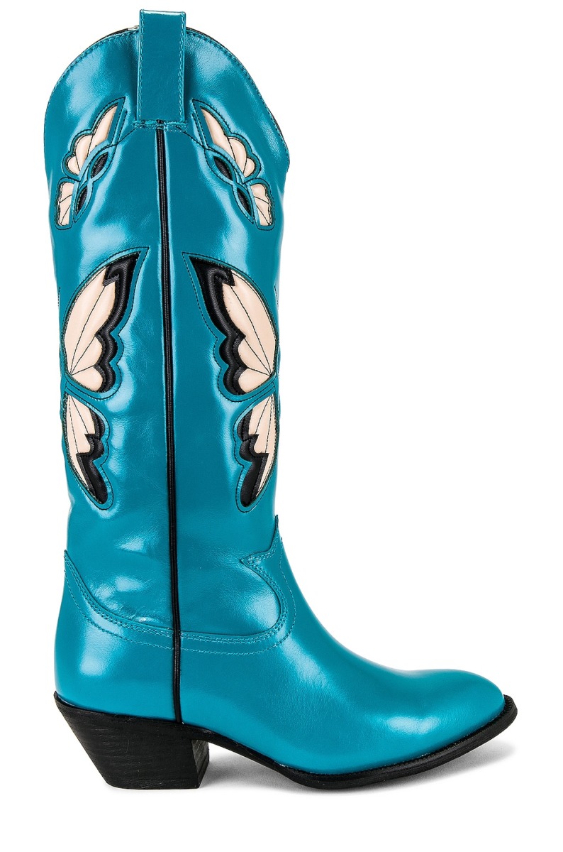 Women's Boots in Blue Revolve Jeffrey Campbell GOOFASH