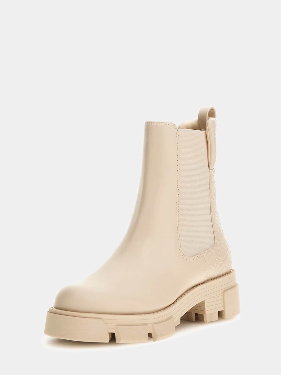 Women's Boots in Cream from Guess GOOFASH