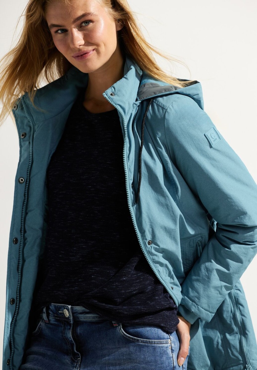 Womens Coat Blue by Cecil GOOFASH