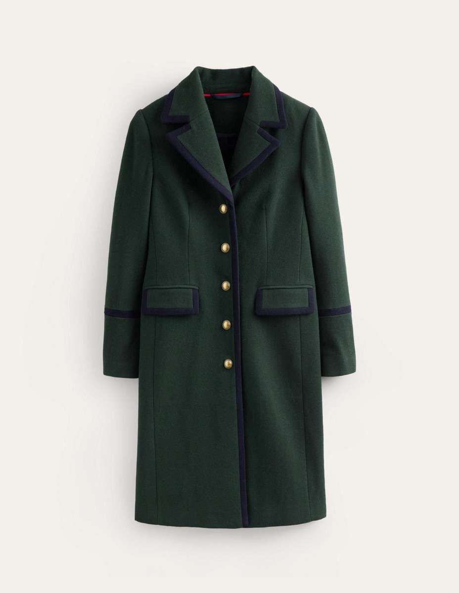 Women's Coat in Green by Boden GOOFASH