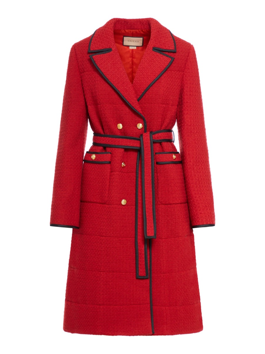 Womens Coat in Red Gucci - Suitnegozi GOOFASH