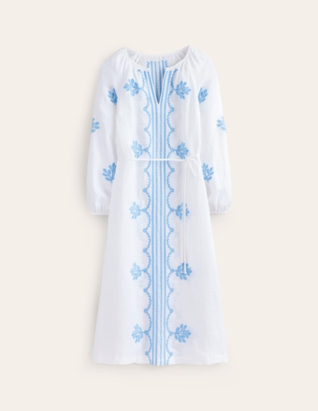 Womens Dress in White from Boden GOOFASH