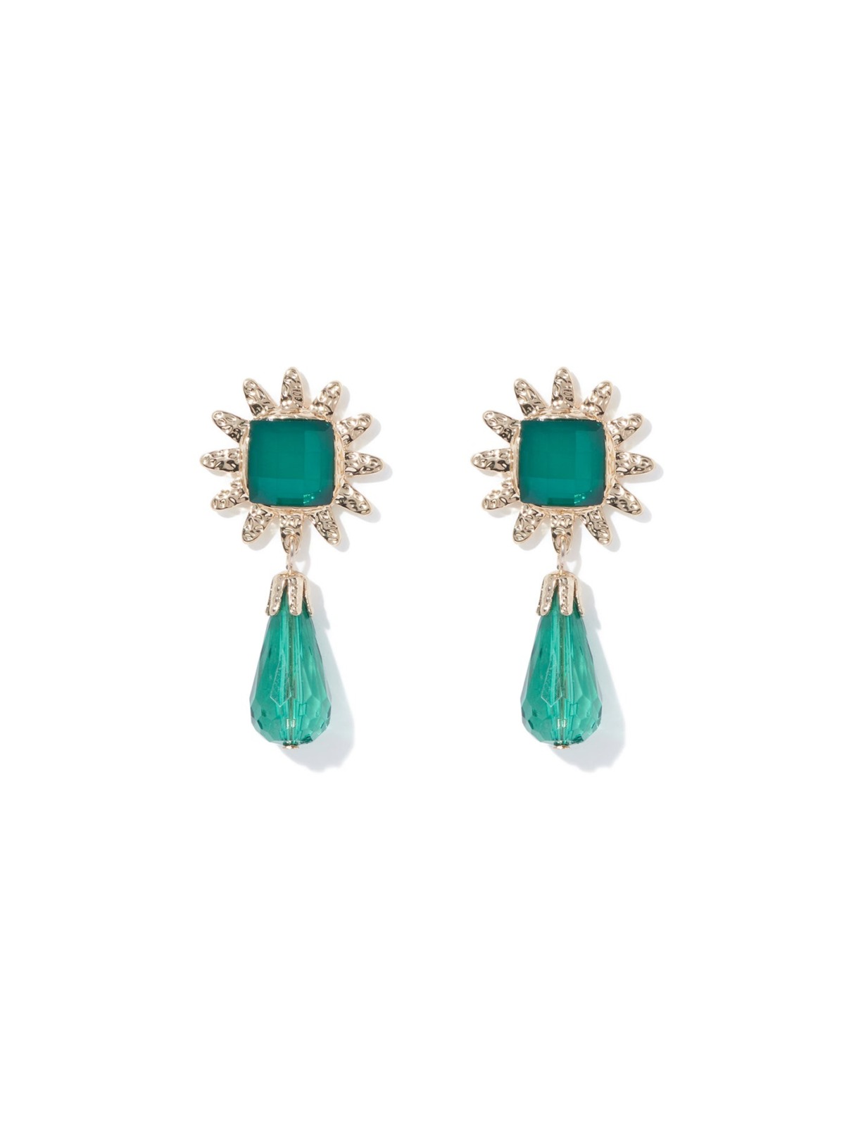 Womens Earrings Green from Ever New GOOFASH