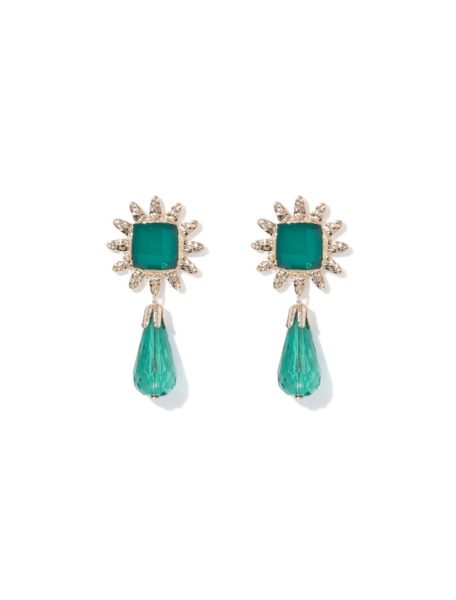 Womens Earrings Green from Ever New GOOFASH