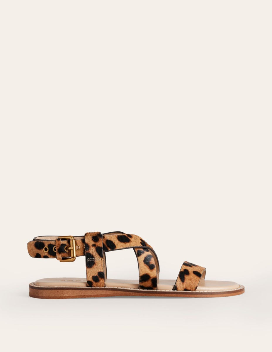 Women's Flat Sandals Leopard - Boden GOOFASH