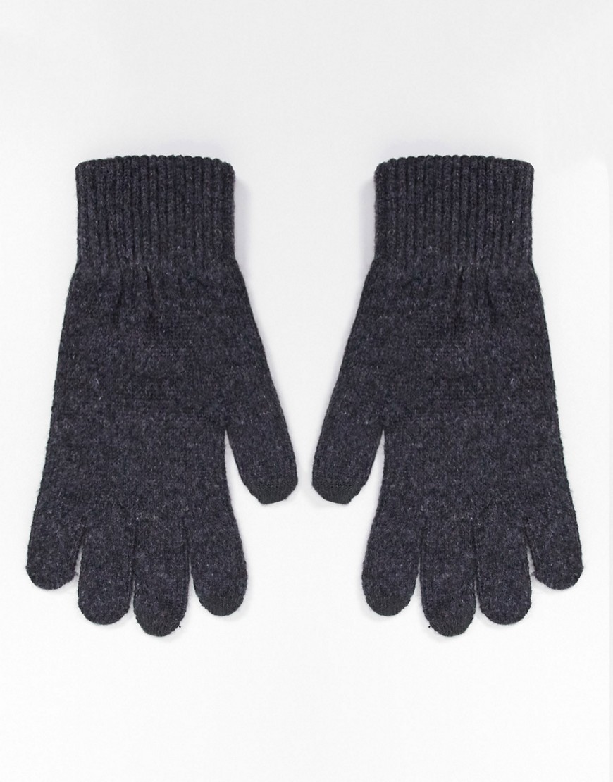 Womens Gloves Grey Asos GOOFASH