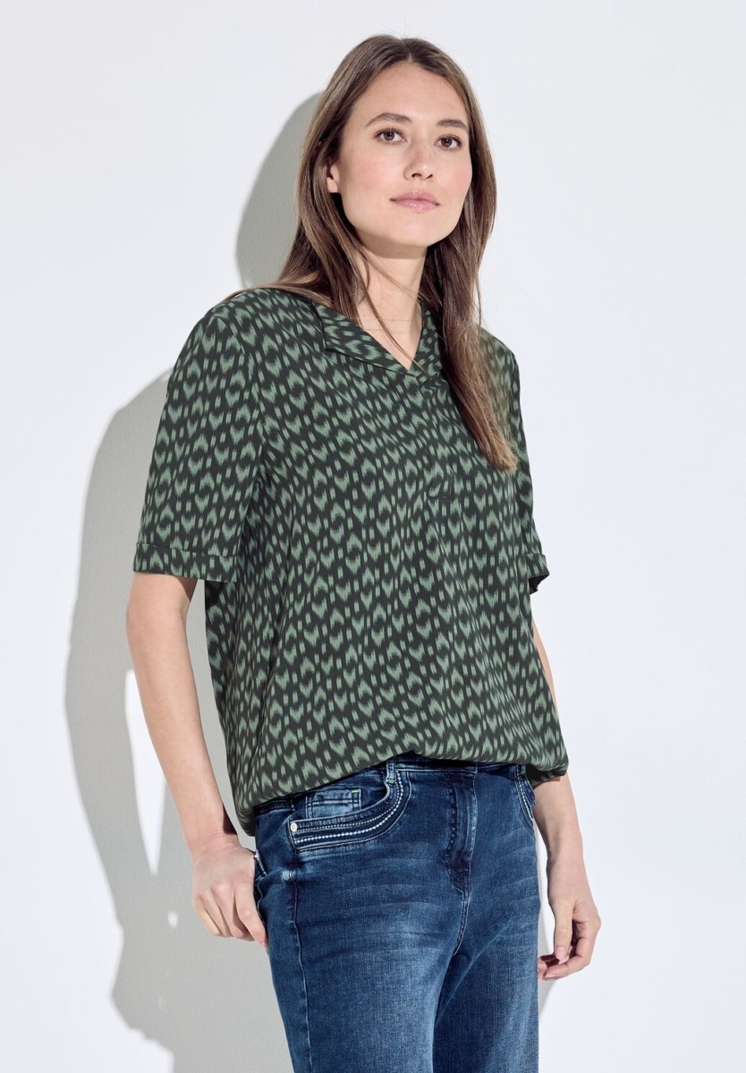 Women's Green Blouse by Cecil GOOFASH