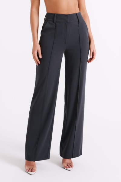 Womens Grey Suit Trousers from Meshki GOOFASH