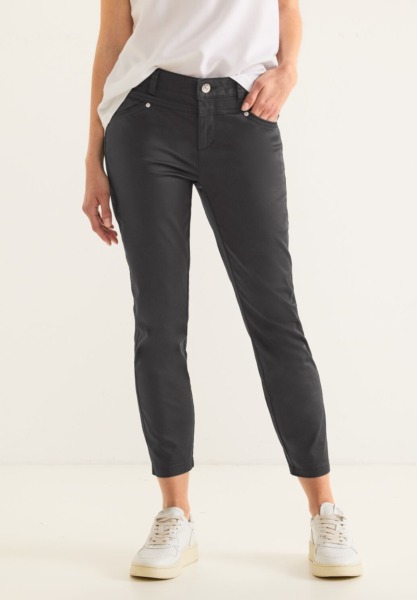Womens Grey Trousers from Street One GOOFASH