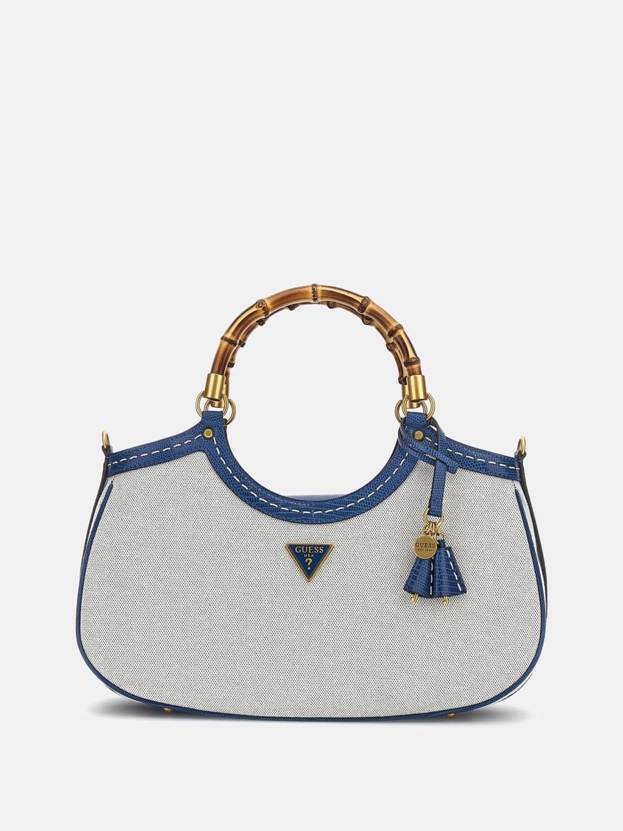 Womens Handbag Blue - Guess GOOFASH