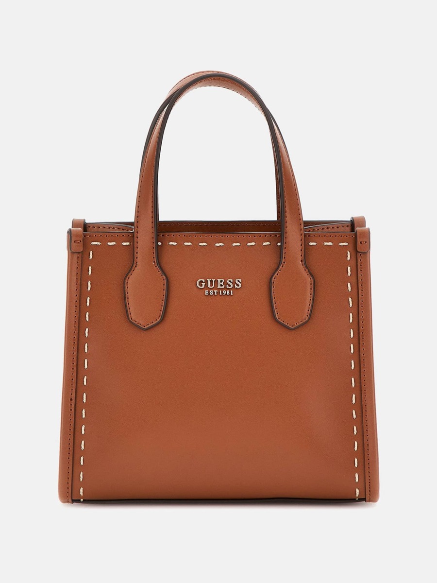 Women's Handbag in Brown by Guess GOOFASH