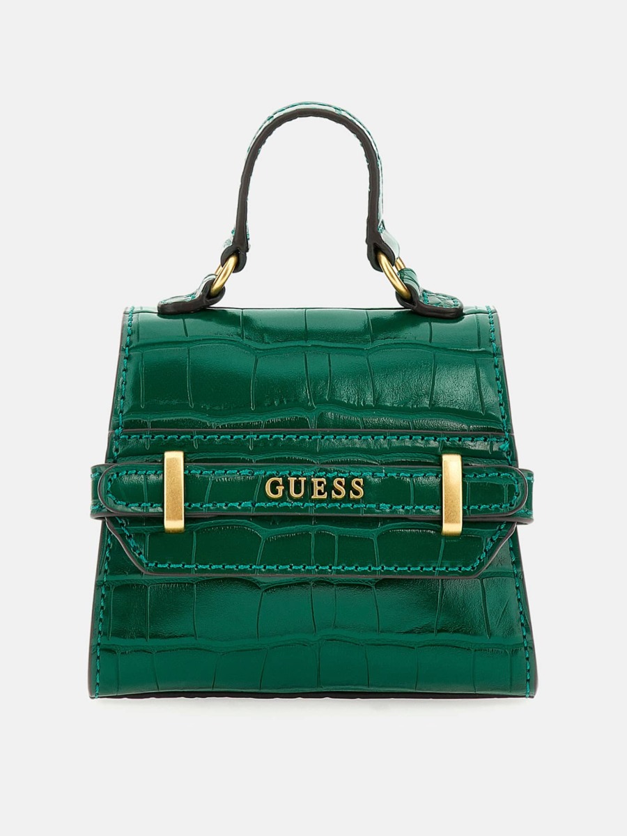 Women's Handbag in Green Guess GOOFASH