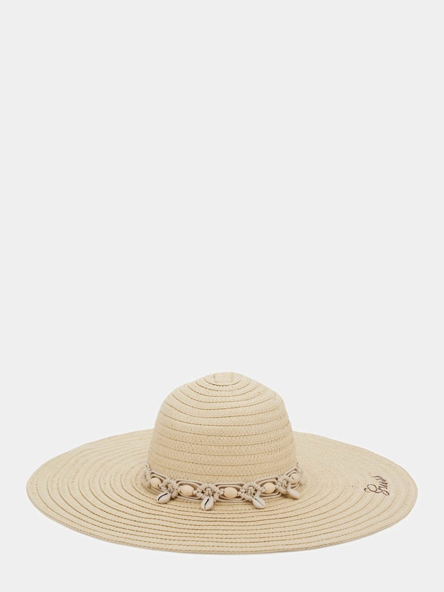 Women's Hat Cream by Guess GOOFASH