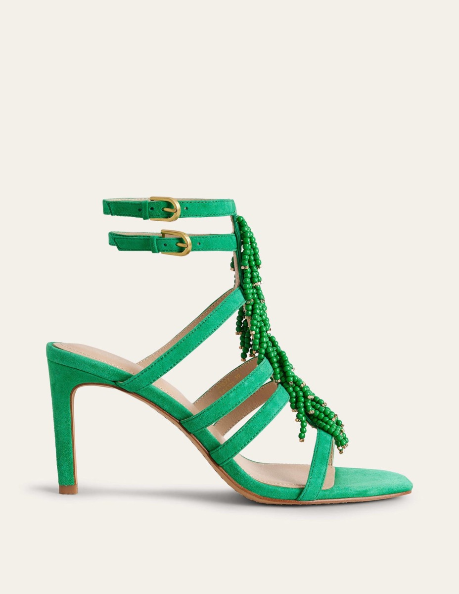 Womens Heeled Sandals in Sand from Boden GOOFASH