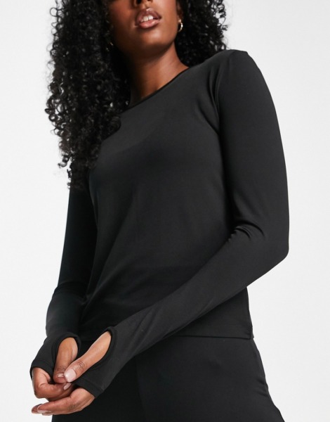 Womens Long Sleeve Top - Black - Asos GOOFASH