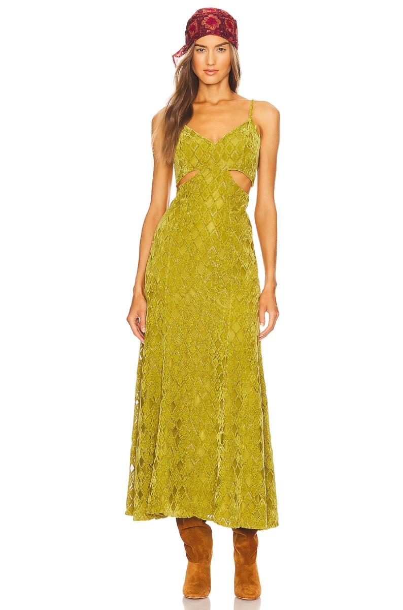 Womens Maxi Dress in Green Revolve - House of Harlow 196 GOOFASH