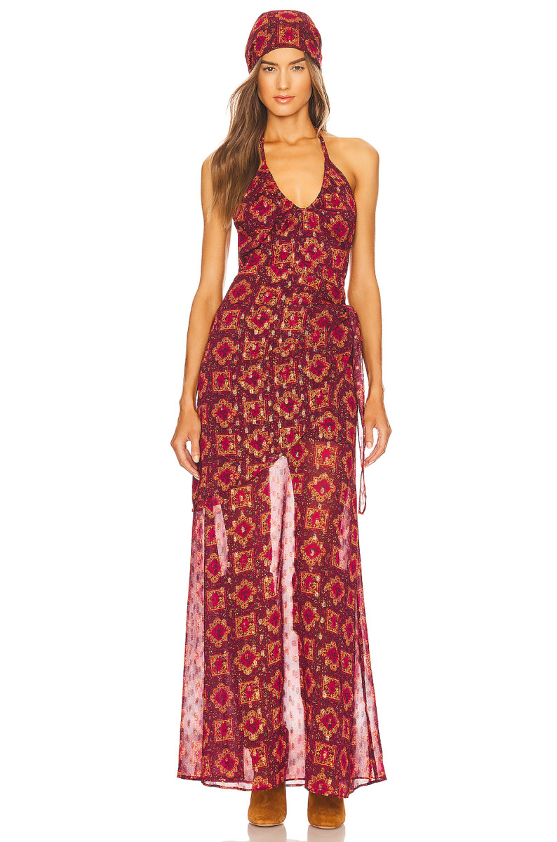 Womens Maxi Dress in Pink House of Harlow 196 - Revolve GOOFASH