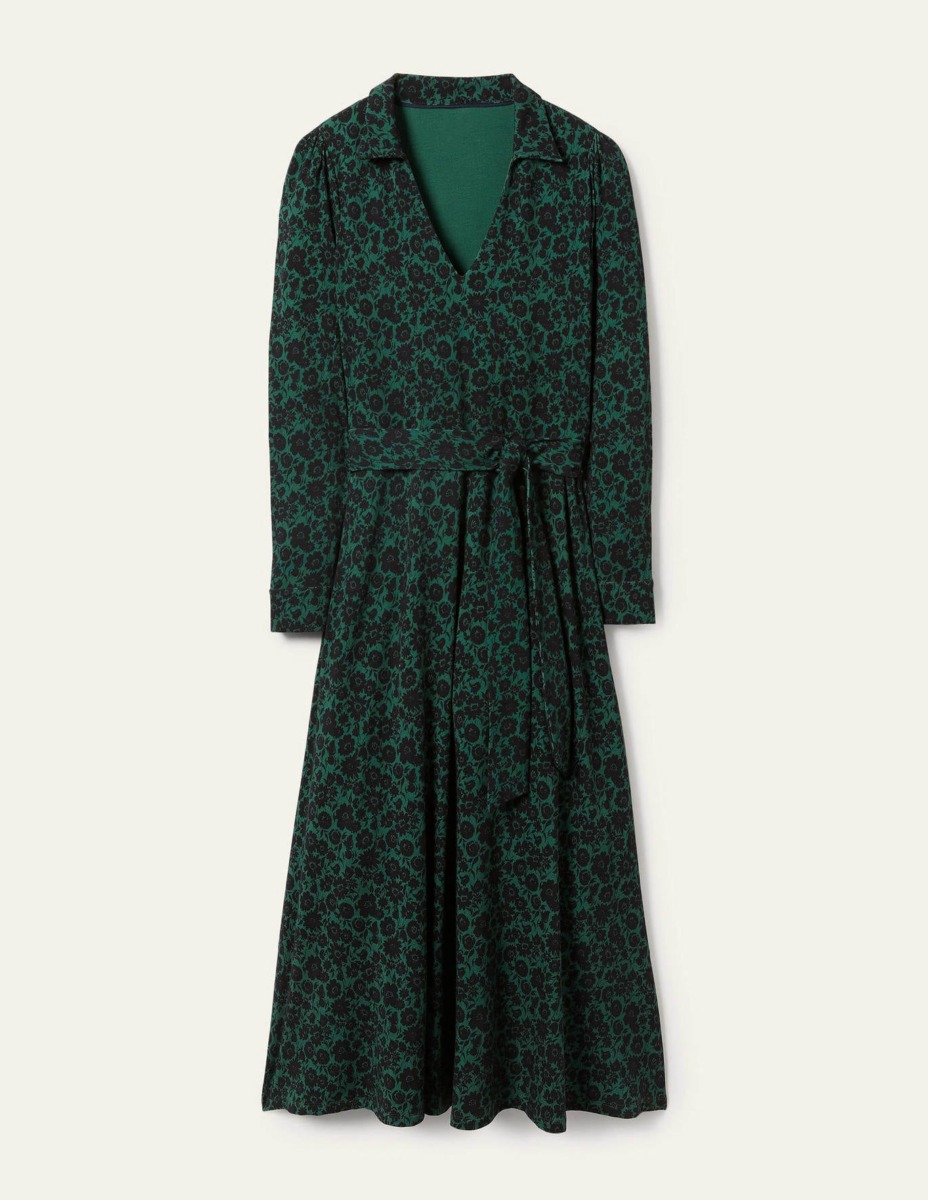 Women's Midi Dress Green by Boden GOOFASH