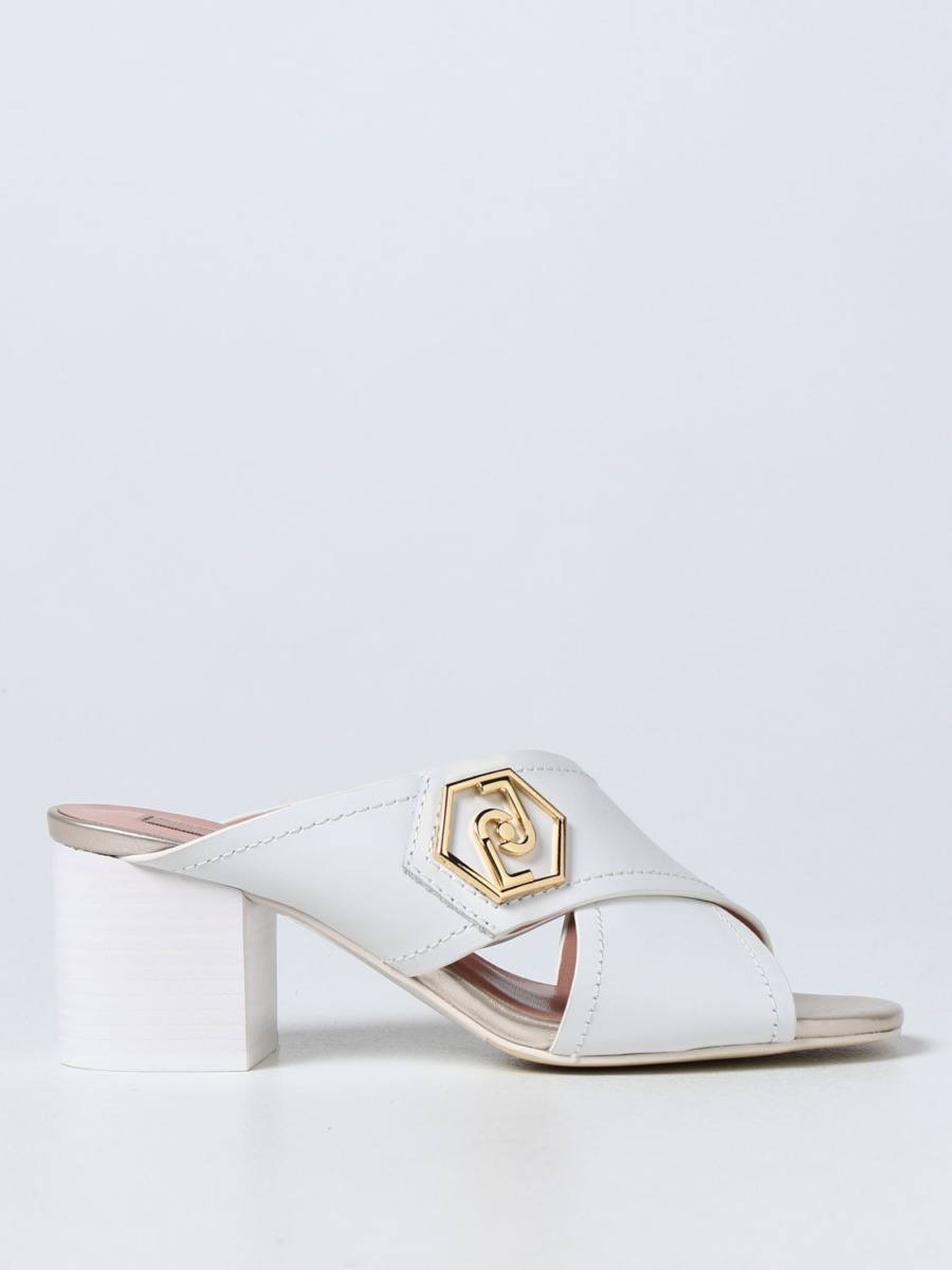 Womens Mules in White by Giglio GOOFASH