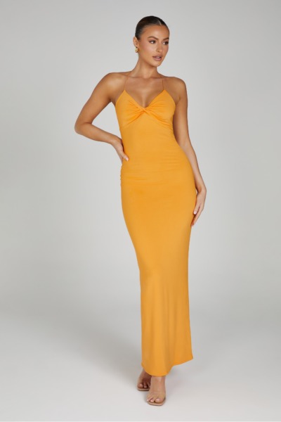 Womens Orange Maxi Dress from Meshki GOOFASH