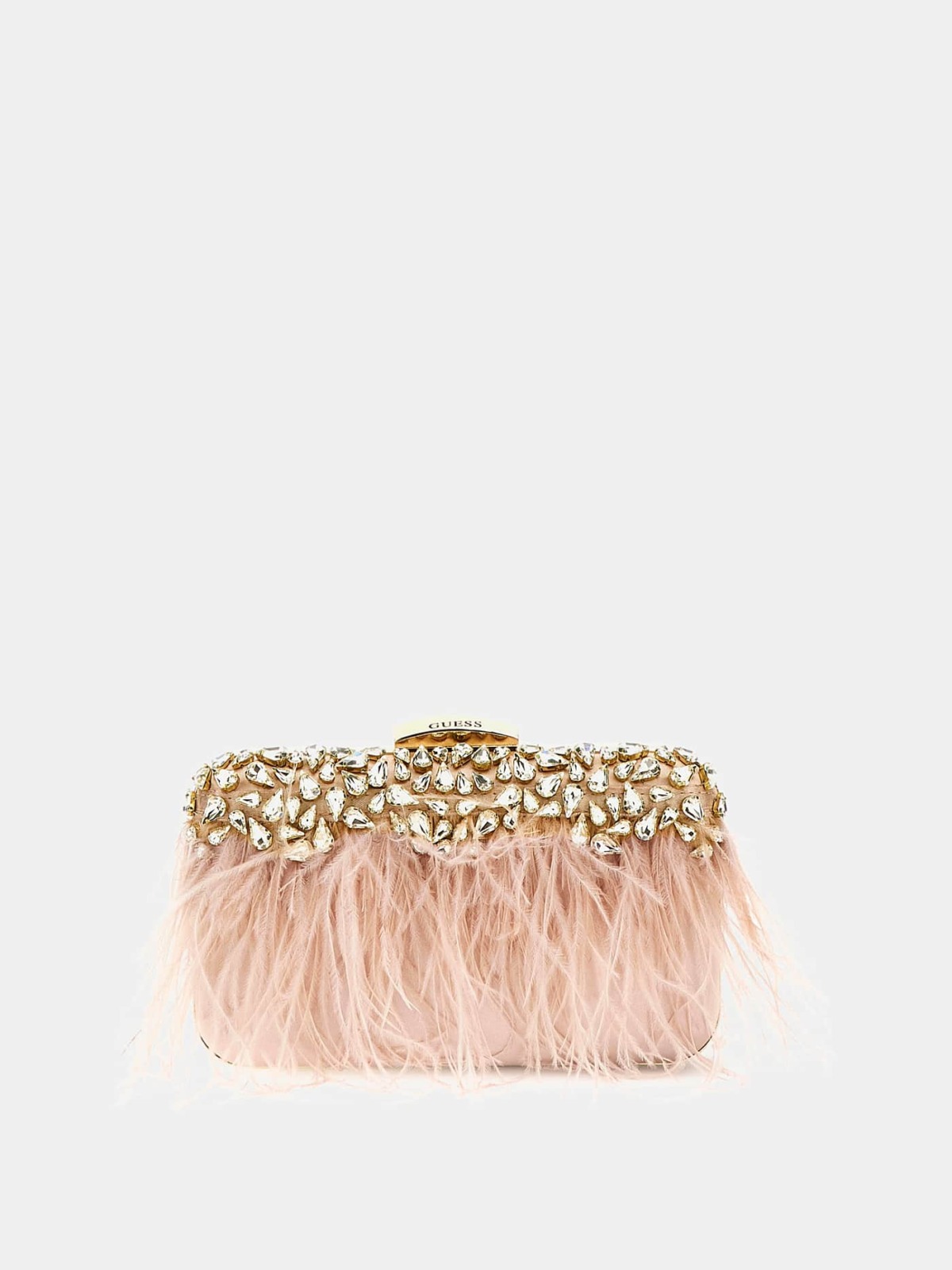 Womens Pink Clutches - Guess GOOFASH
